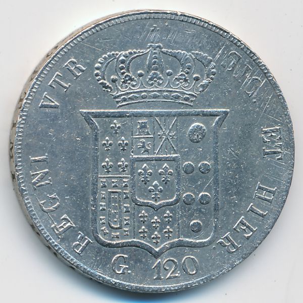 Неаполь и Сицилия, 120 гран (1856 г.)