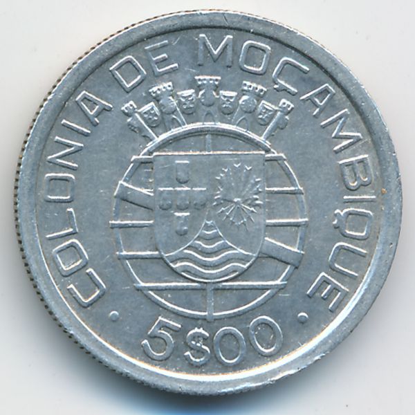Мозамбик, 5 эскудо (1938 г.)