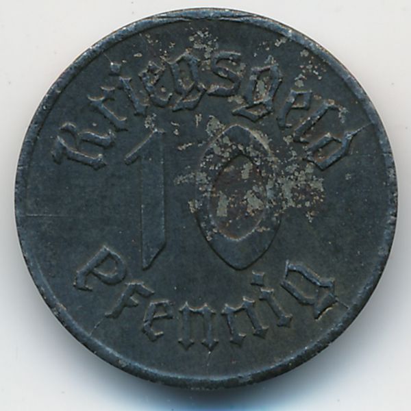 Страсбург., 10 пфеннигов (1918 г.)