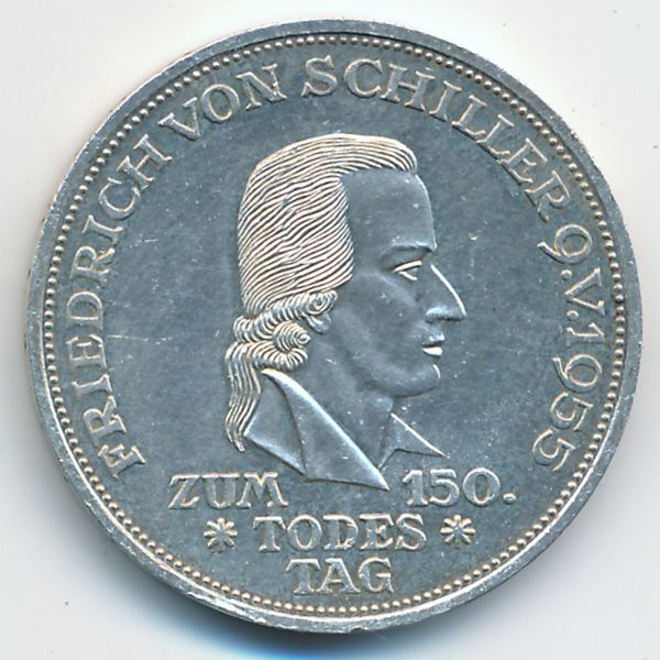 ФРГ, 5 марок (1955 г.)