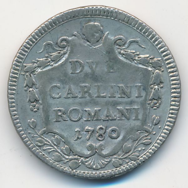 Ватикан, 2 карлини (1780 г.)
