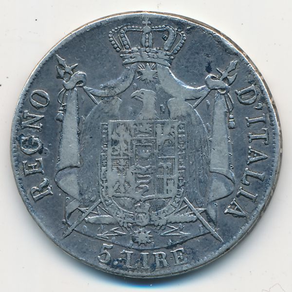Италия, 5 лир (1808 г.)