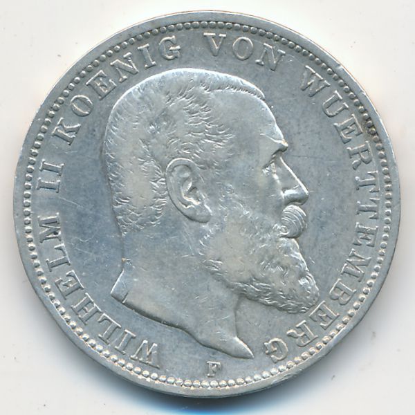 Вюртемберг, 3 марки (1911 г.)