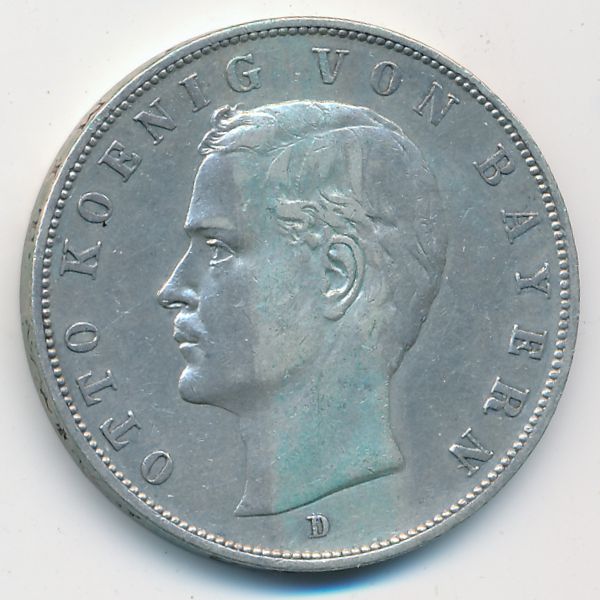 Бавария, 3 марки (1909 г.)
