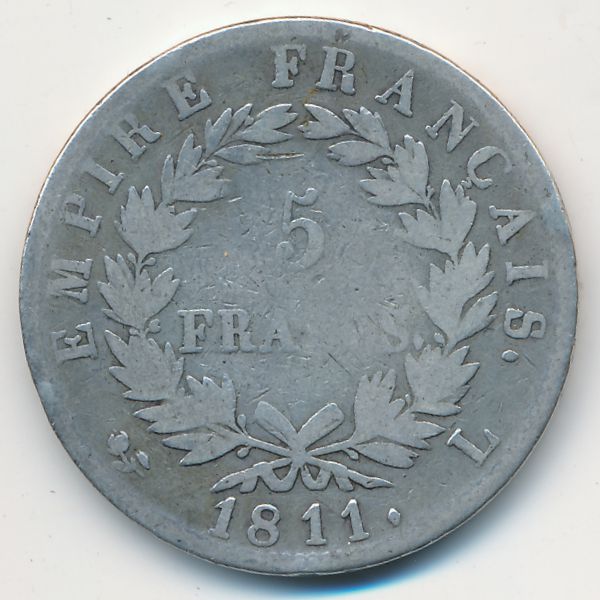 Франция, 5 франков (1811 г.)