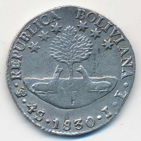 Боливия, 4 соля (1830 г.)