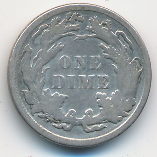 США, 1 дайм (1887 г.)
