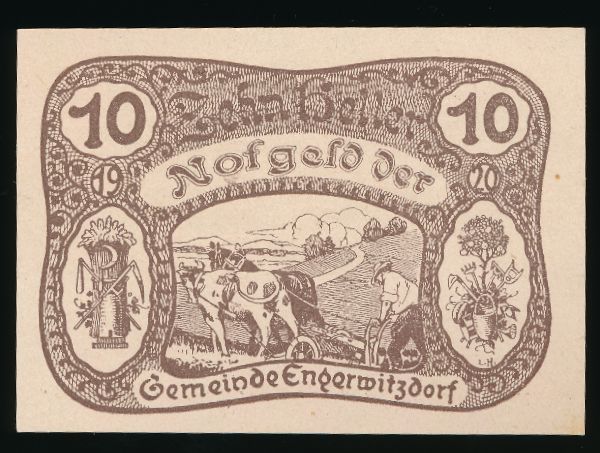 Нотгельды Австрии, 10 геллеров (1920 г.)