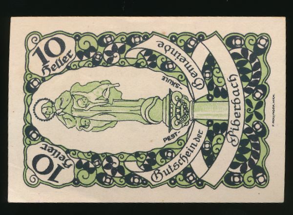 Нотгельды Австрии, 10 геллеров (1920 г.)