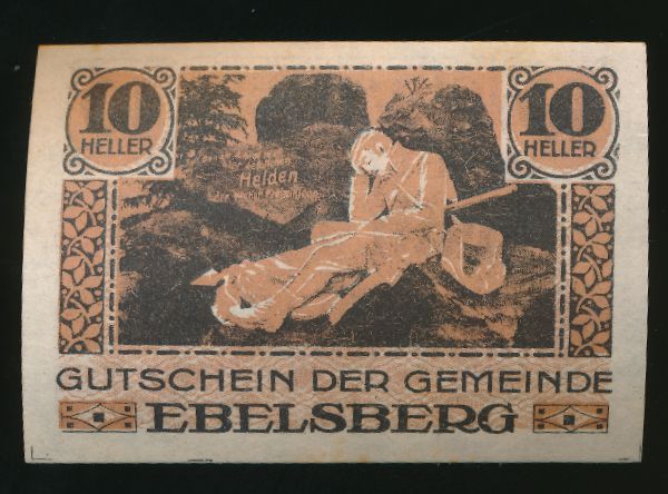Нотгельды Австрии, 10 геллеров (1920 г.)