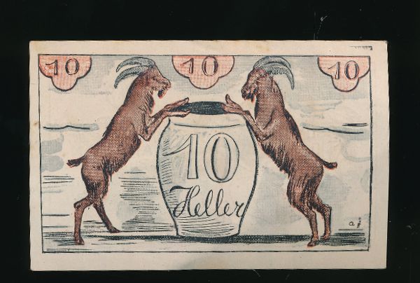 Нотгельды Австрии, 10 геллеров (1920 г.)