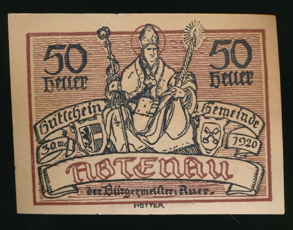 Нотгельды Австрии, 50 геллеров (1920 г.)
