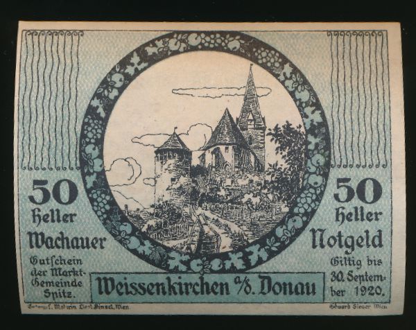 Нотгельды Австрии, 50 геллеров (1920 г.)