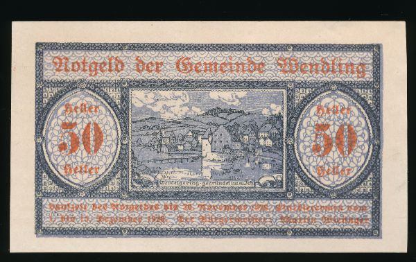 Нотгельды Австрии, 50 геллеров (1920 г.)