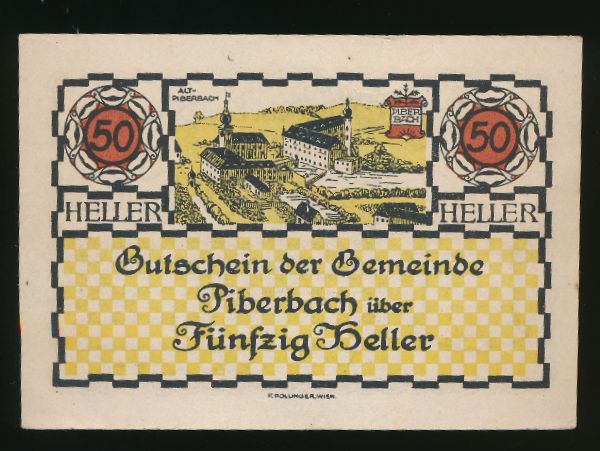 Нотгельды Австрии, 50 геллеров (1920 г.)