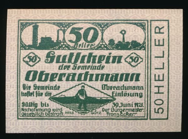Нотгельды Австрии, 50 геллеров (1920 г.)