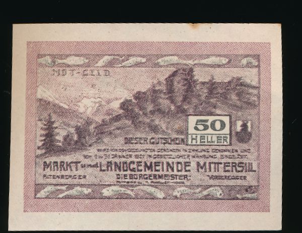 Нотгельды Австрии, 50 геллеров (1921 г.)