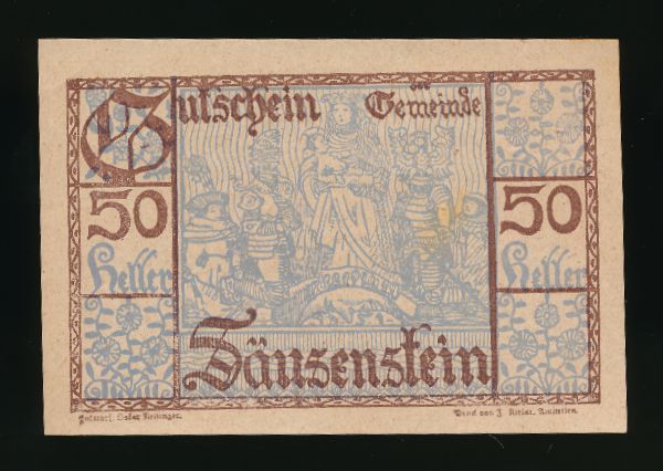 Нотгельды Австрии, 50 геллеров (1920 г.)