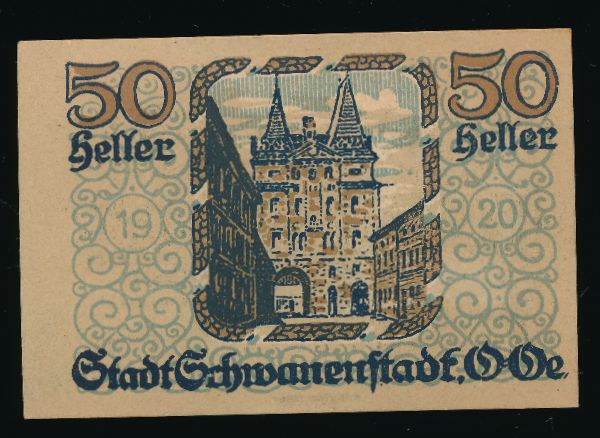 Нотгельды Австрии, 50 геллеров (1920 г.)