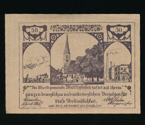 Нотгельды Австрии, 50 геллеров (1920 г.)