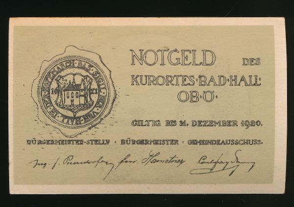 Нотгельды Австрии, 75 геллеров (1920 г.)