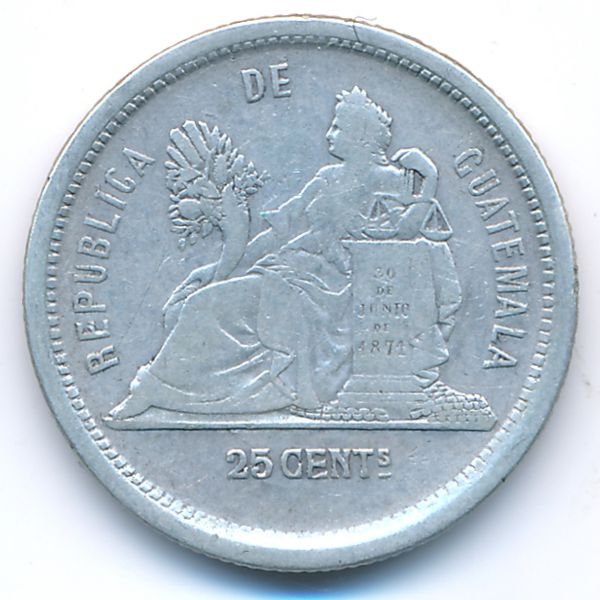 Гватемала, 25 сентаво (1881 г.)