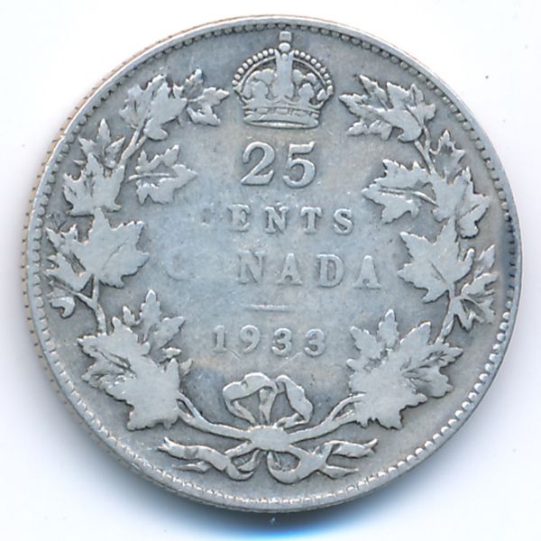 Канада, 25 центов (1933 г.)