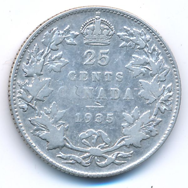 Канада, 25 центов (1935 г.)