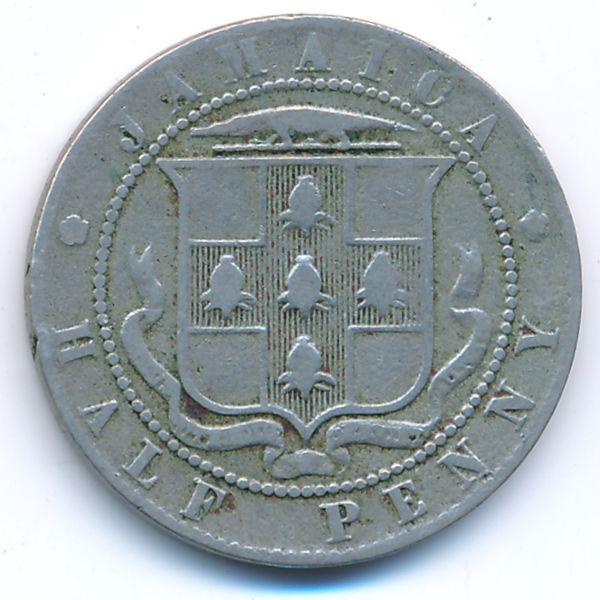 Ямайка, 1/2 пенни (1916 г.)