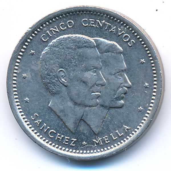 Доминиканская республика, 5 сентаво (1987 г.)