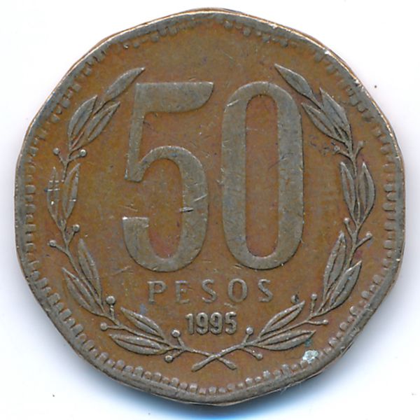 Чили, 50 песо (1995 г.)