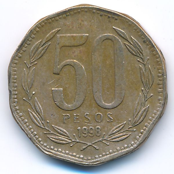 Чили, 50 песо (1998 г.)