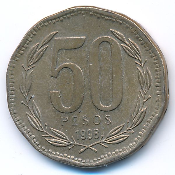 Чили, 50 песо (1998 г.)