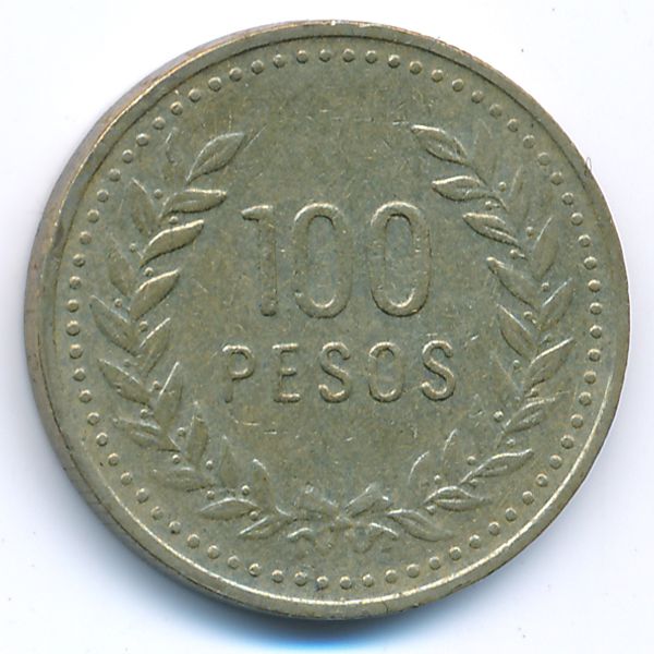 Колумбия, 100 песо (1993 г.)