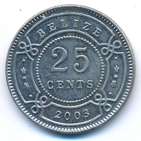 Белиз, 25 центов (2003 г.)