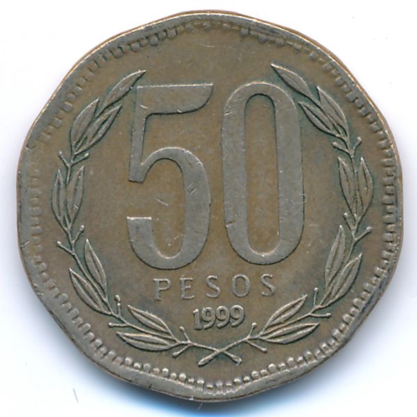 Чили, 50 песо (1999 г.)
