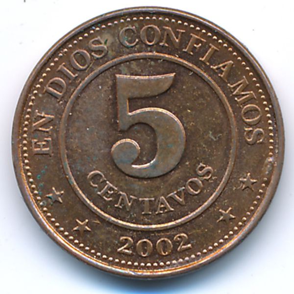 Никарагуа, 5 сентаво (2002 г.)