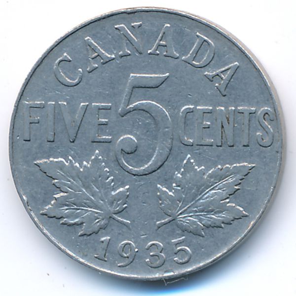 Канада, 5 центов (1935 г.)