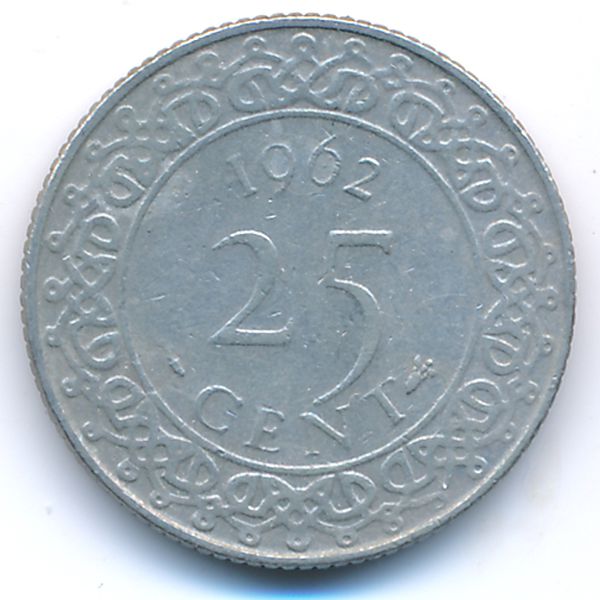 Суринам, 25 центов (1962 г.)