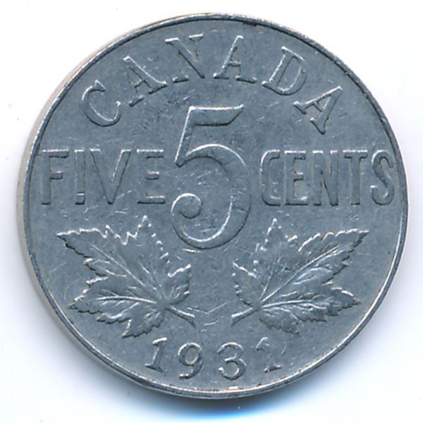 Канада, 5 центов (1931 г.)