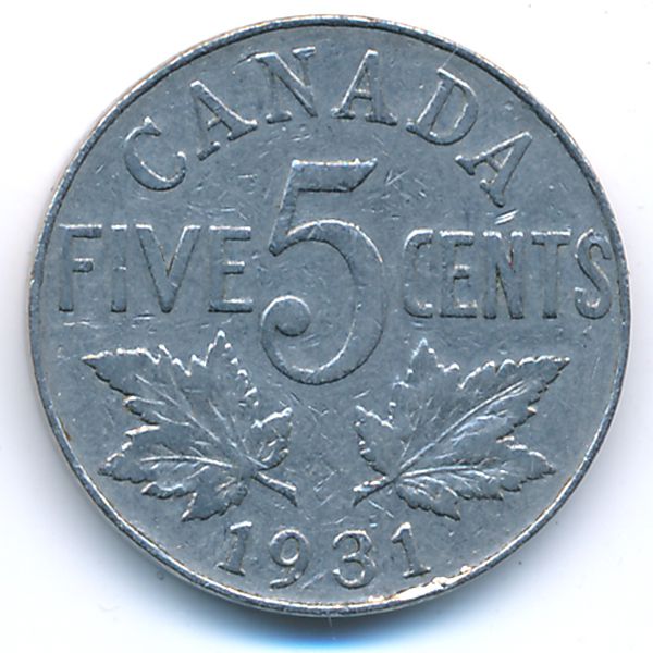 Канада, 5 центов (1931 г.)