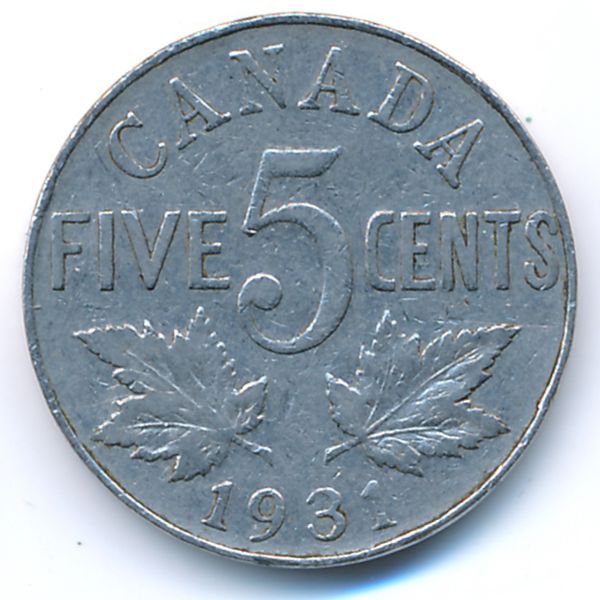 Канада, 5 центов (1931 г.)