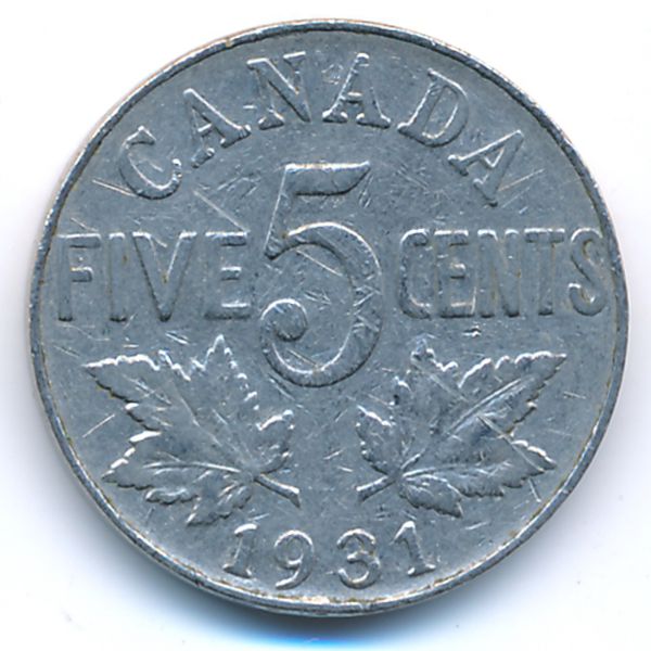 Канада, 5 центов (1931 г.)
