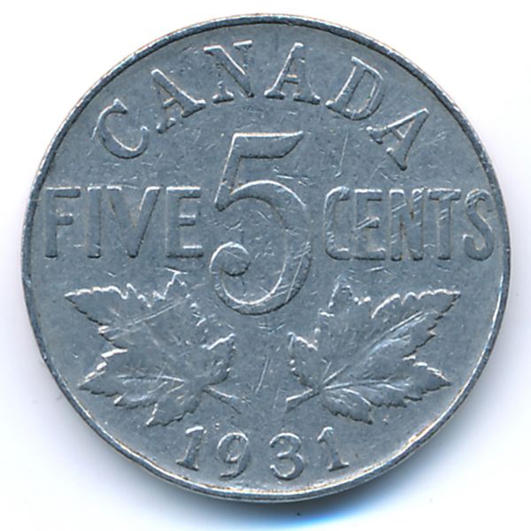 Канада, 5 центов (1931 г.)