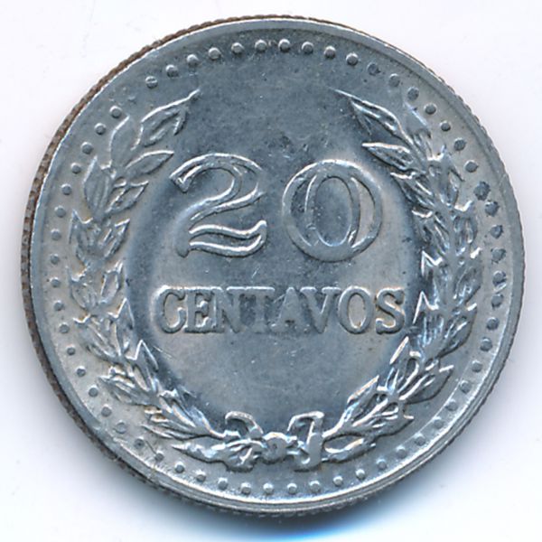 Колумбия, 20 сентаво (1975 г.)