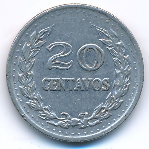 Колумбия, 20 сентаво (1971 г.)