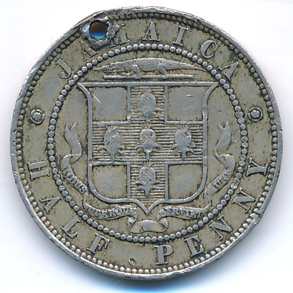Ямайка, 1/2 пенни (1882 г.)