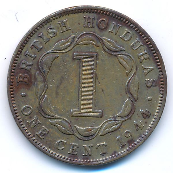 Британский Гондурас, 1 цент (1944 г.)