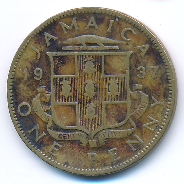 Ямайка, 1 пенни (1937 г.)