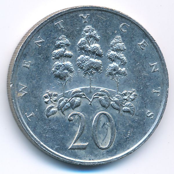 Ямайка, 20 центов (1989 г.)